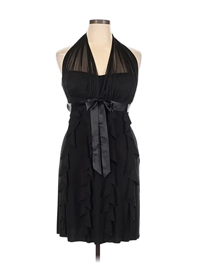Pre-owned Betsy & Adam Cocktail Dress In Black