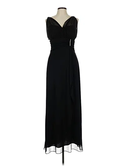 Pre-owned Betsy & Adam Cocktail Dress In Black