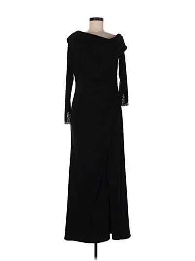Pre-owned Betsy & Adam Cocktail Dress In Black