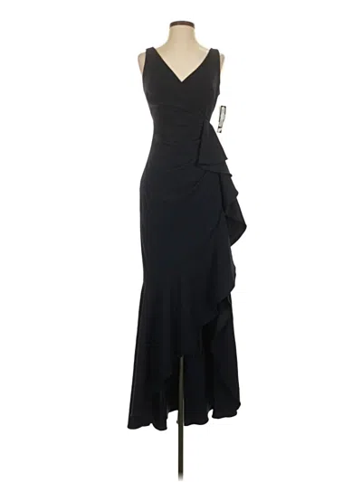 Pre-owned Betsy & Adam Cocktail Dress In Black