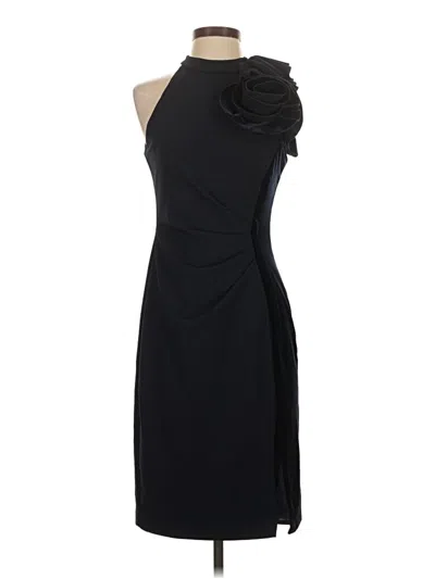 Pre-owned Betsy & Adam Cocktail Dress In Black