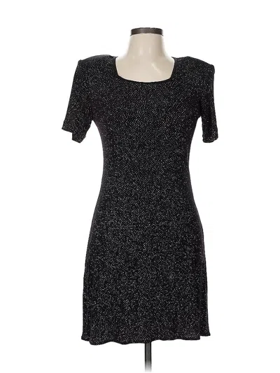 Pre-owned Betsy & Adam Cocktail Dress In Black