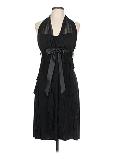 Pre-owned Betsy & Adam Cocktail Dress In Black