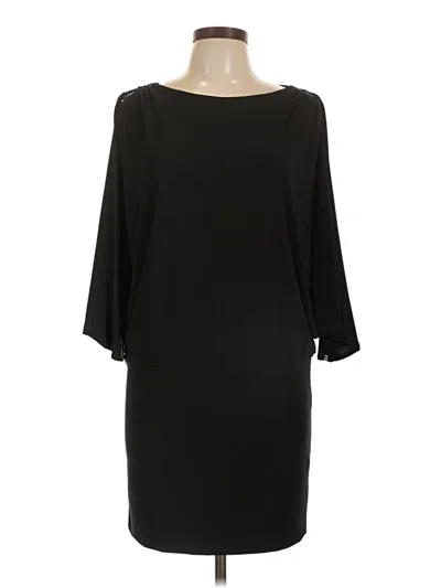 Pre-owned Betsy & Adam Cocktail Dress In Black