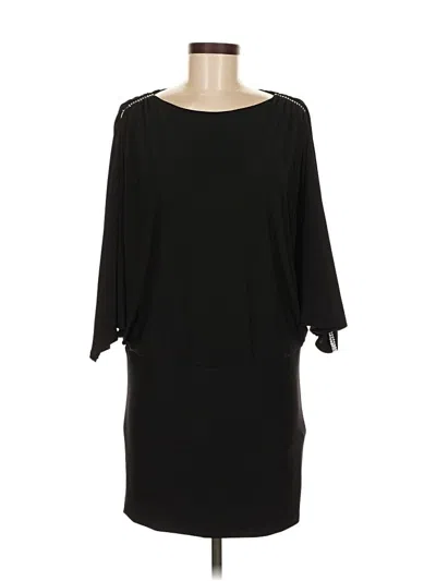 Pre-owned Betsy & Adam Cocktail Dress In Black