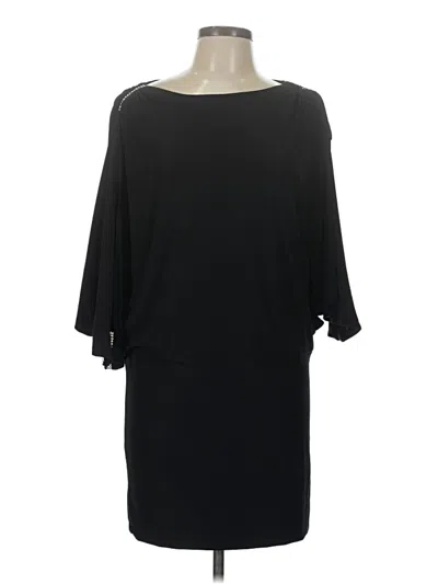 Pre-owned Betsy & Adam Cocktail Dress In Black
