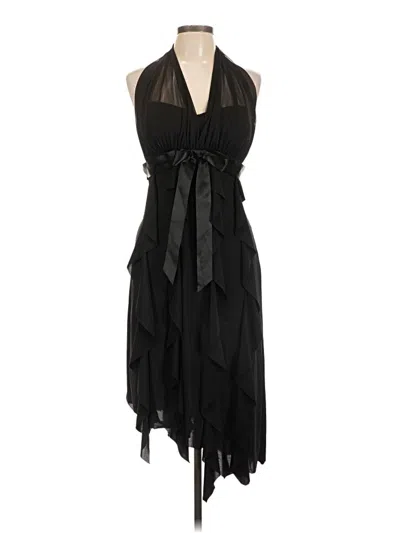 Pre-owned Betsy & Adam Cocktail Dress In Black
