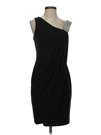 Pre-owned Betsy & Adam Cocktail Dress In Black