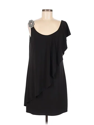Pre-owned Betsy & Adam Cocktail Dress In Black
