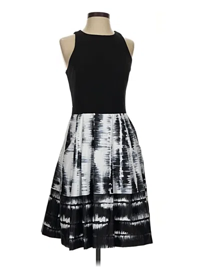 Pre-owned Betsy & Adam Cocktail Dress In Black