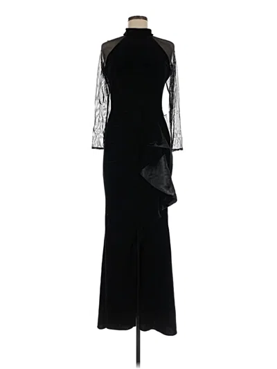 Pre-owned Betsy & Adam Cocktail Dress In Black
