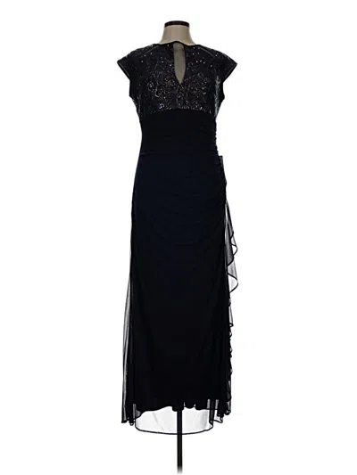 Pre-owned Betsy & Adam Cocktail Dress In Black