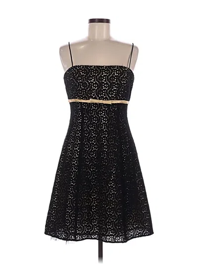 Pre-owned Betsy & Adam Cocktail Dress In Black