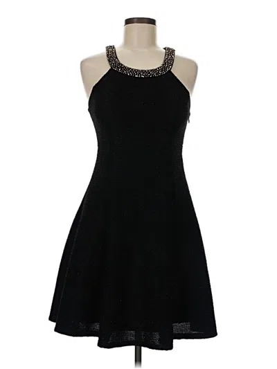 Pre-owned Betsy & Adam Cocktail Dress In Black
