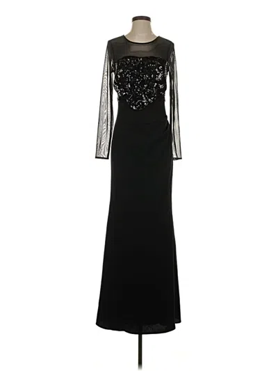 Pre-owned Betsy & Adam Cocktail Dress In Black