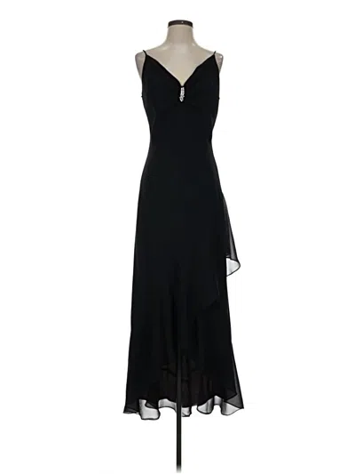 Pre-owned Betsy & Adam Cocktail Dress In Black