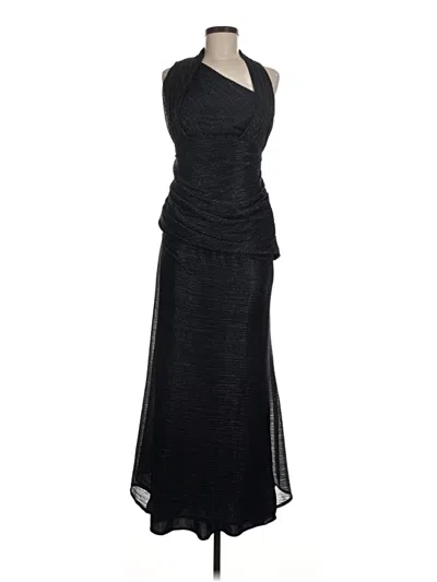 Pre-owned Betsy & Adam Cocktail Dress In Black