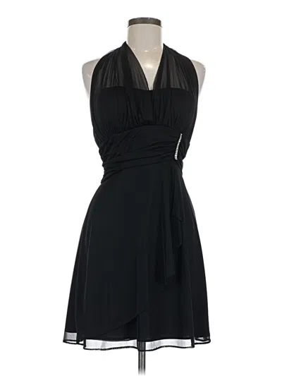 Pre-owned Betsy & Adam Cocktail Dress In Black