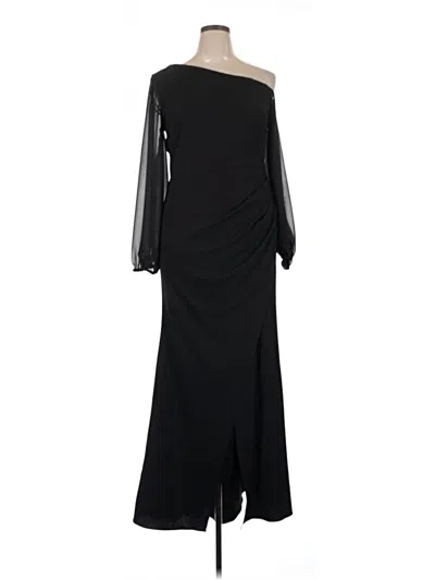 Pre-owned Betsy & Adam Cocktail Dress In Black