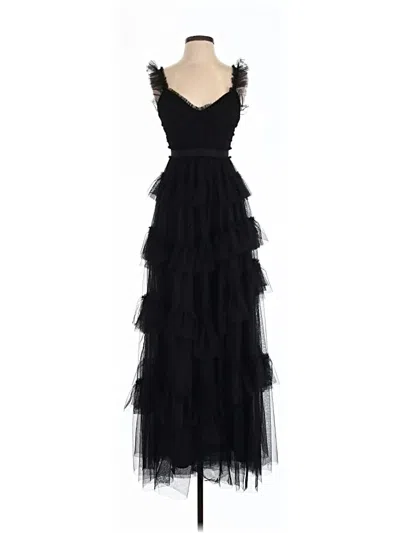 Pre-owned Betsy & Adam Cocktail Dress In Black