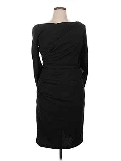 Pre-owned Betsy & Adam Cocktail Dress In Black