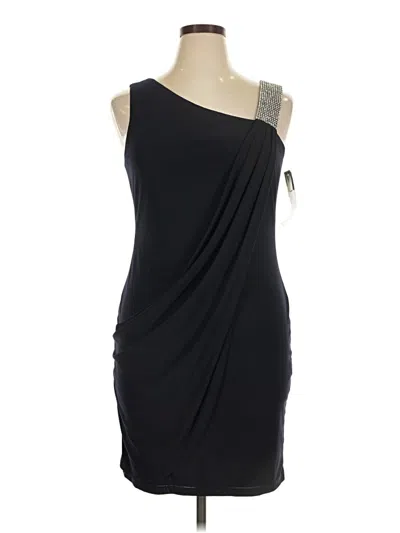 Pre-owned Betsy & Adam Cocktail Dress In Black