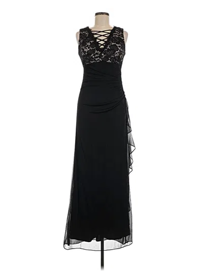 Pre-owned Betsy & Adam Cocktail Dress In Black
