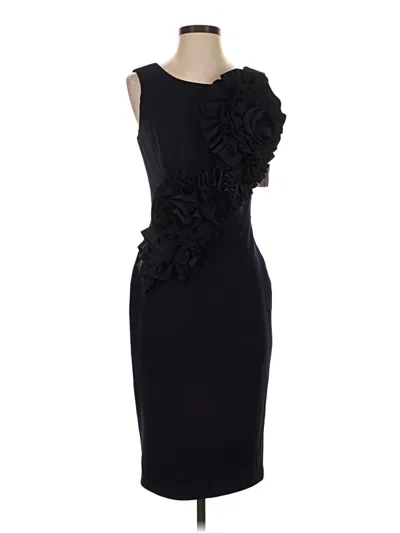 Pre-owned Betsy & Adam Cocktail Dress In Black