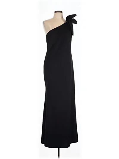 Pre-owned Betsy & Adam Cocktail Dress In Black