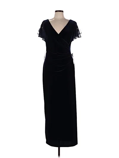 Pre-owned Betsy & Adam Cocktail Dress In Black