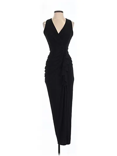 Pre-owned Betsy & Adam Cocktail Dress In Black