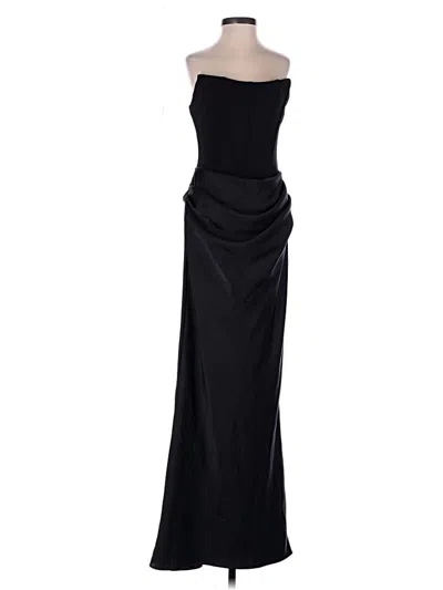 Pre-owned Betsy & Adam Cocktail Dress In Black