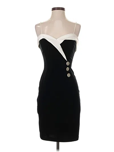 Pre-owned Betsy & Adam Cocktail Dress In Black
