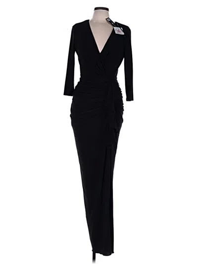 Pre-owned Betsy & Adam Cocktail Dress In Black