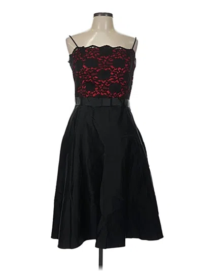 Pre-owned Betsy & Adam Cocktail Dress In Black