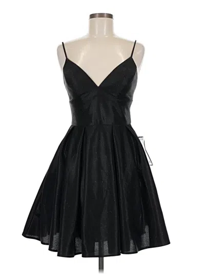 Pre-owned Betsy & Adam Cocktail Dress In Black