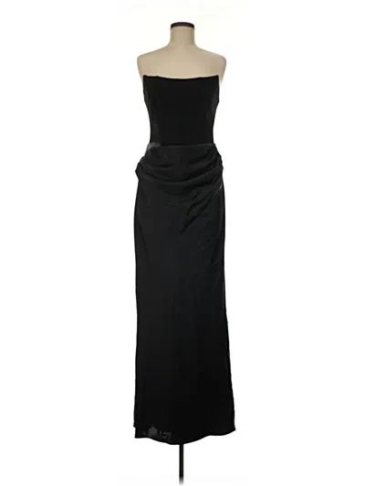 Pre-owned Betsy & Adam Cocktail Dress In Black