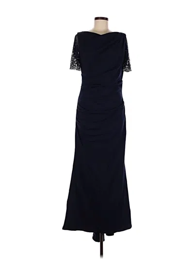 Pre-owned Betsy & Adam Cocktail Dress In Black