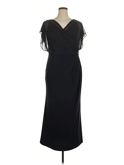 Pre-owned Betsy & Adam Cocktail Dress In Black