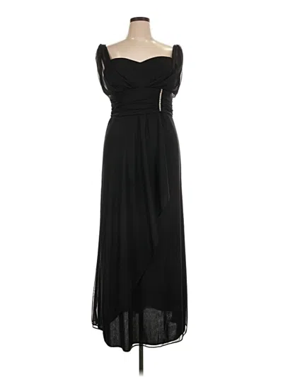 Pre-owned Betsy & Adam Cocktail Dress In Black