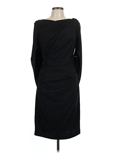 Pre-owned Betsy & Adam Cocktail Dress In Black