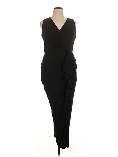 Pre-owned Betsy & Adam Cocktail Dress In Black