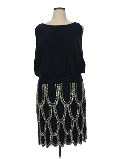 Pre-owned Betsy & Adam Cocktail Dress In Black