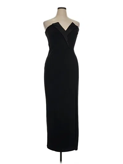 Pre-owned Betsy & Adam Cocktail Dress In Black