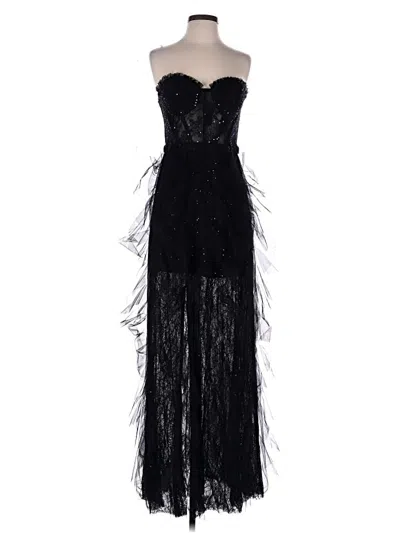 Pre-owned Betsy & Adam Cocktail Dress In Black