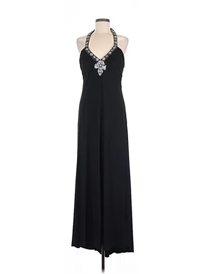 Pre-owned Betsy & Adam Cocktail Dress In Black