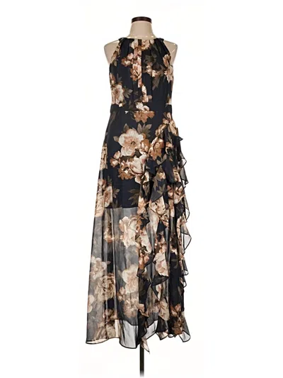 Pre-owned Betsy & Adam Cocktail Dress In Black