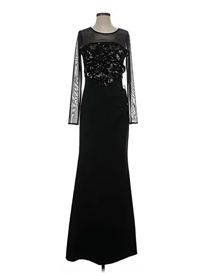 Pre-owned Betsy & Adam Cocktail Dress In Black