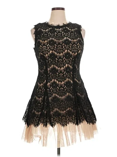 Pre-owned Betsy & Adam Cocktail Dress In Black