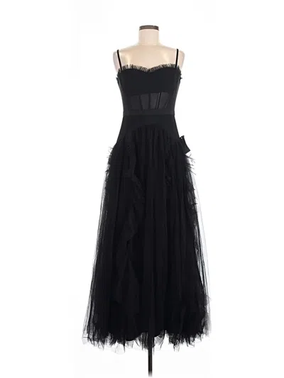 Pre-owned Betsy & Adam Cocktail Dress In Black